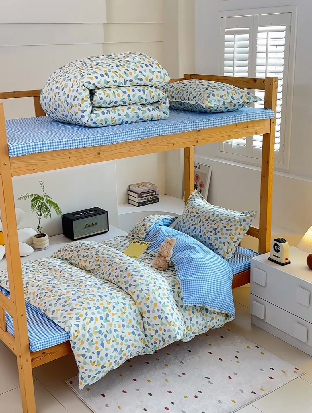 91家纺网 家纺一手货源 找家纺 怡家居 2024新款开学季学生宿舍六件套大礼包  欢乐果