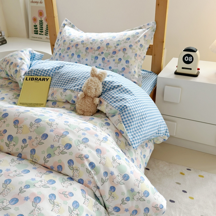 91家纺网 家纺一手货源 找家纺 怡家居 2024新款开学季学生宿舍六件套大礼包  甜蜜生活