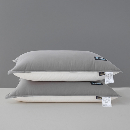 91家纺网 家纺一手货源 找家纺 （总）贵夫人 2024新款双面水洗棉护颈枕枕头枕芯-学生成人款