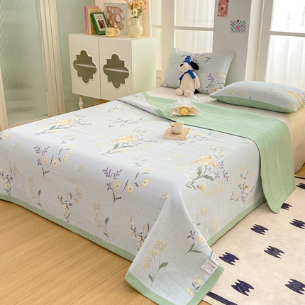 91家纺网 家纺一手货源 找家纺 （总）芷凡家纺 2024新款A类水洗云朵棉绗缝夹棉单床盖