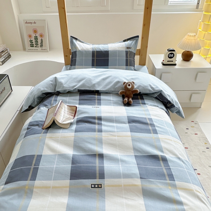 91家纺网 家纺一手货源 找家纺 怡家居 2024新款开学季学生宿舍六件套大礼包  青春格