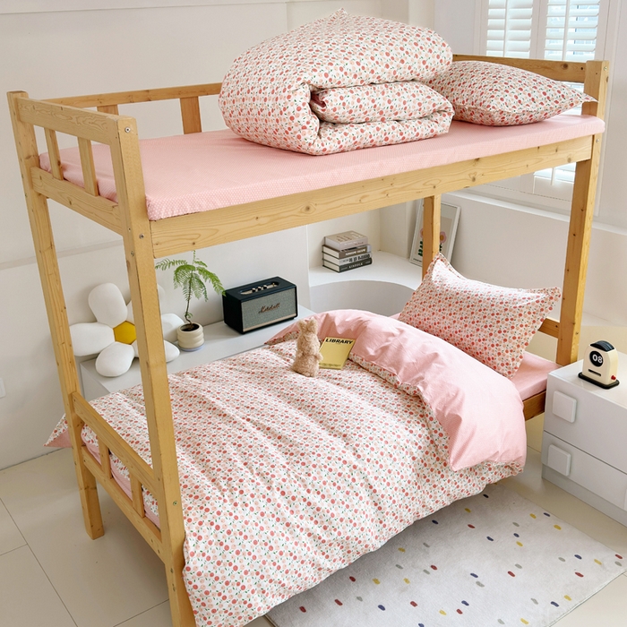 91家纺网 家纺一手货源 找家纺 怡家居 2024新款开学季学生宿舍六件套大礼包  花颜