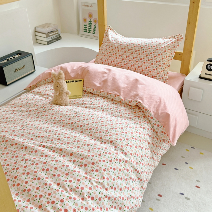 91家纺网 家纺一手货源 找家纺 怡家居 2024新款开学季学生宿舍六件套大礼包  花颜