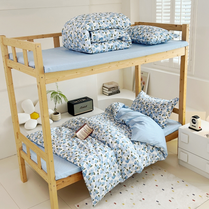 91家纺网 家纺一手货源 找家纺 怡家居 2024新款开学季学生宿舍六件套大礼包  蜜语