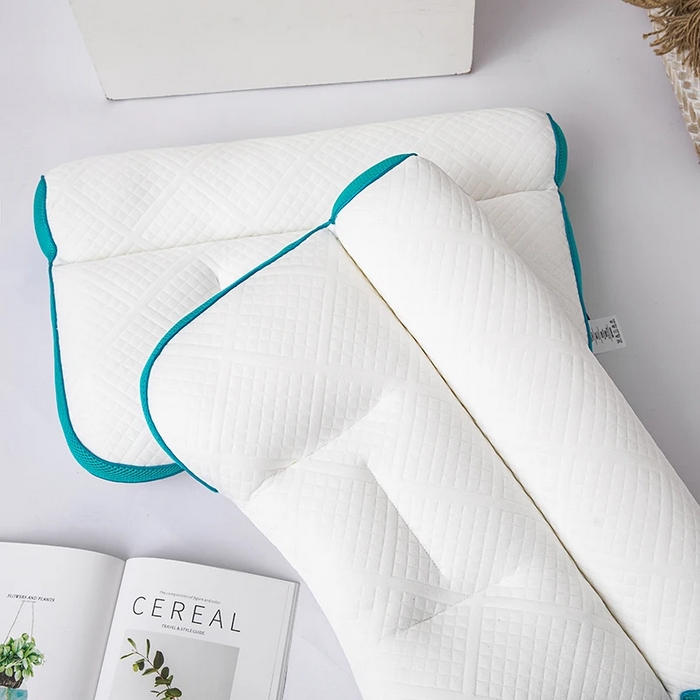 91家纺网 家纺一手货源 找家纺 佳尚枕芯 2025新款枕芯二代反牵引护颈枕针织护颈枕头枕芯 绿色40x58cm/只