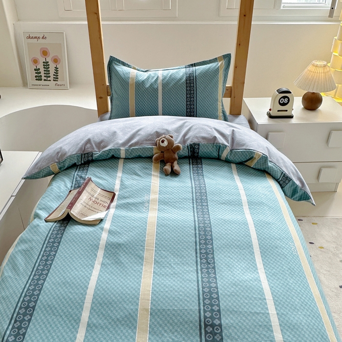 91家纺网 家纺一手货源 找家纺 怡家居 2024新款开学季学生宿舍六件套大礼包  里斯