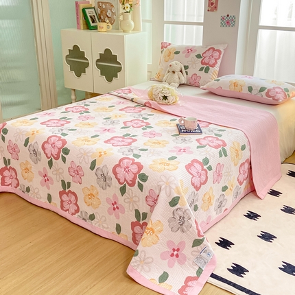 91家纺网 家纺一手货源 找家纺 （总）芷凡家纺 2024新款A类水洗云朵棉绗缝夹棉单床盖