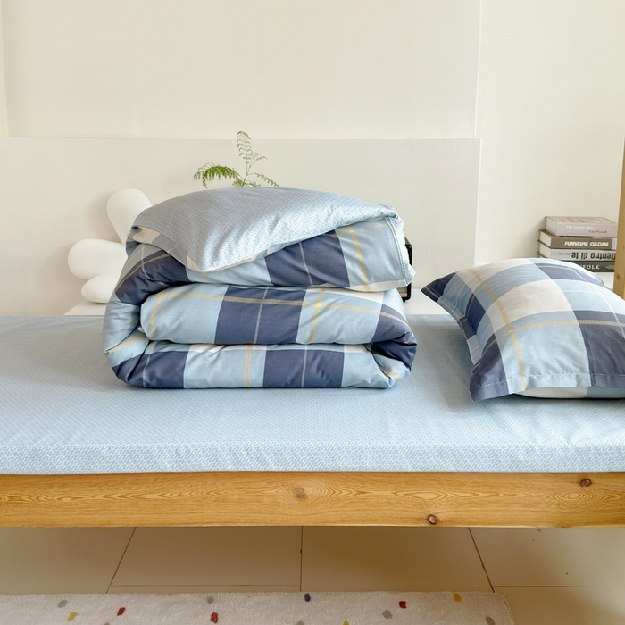 91家纺网 家纺一手货源 找家纺 怡家居 2024新款开学季学生宿舍六件套大礼包  青春格