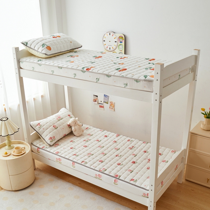 91家纺网 家纺一手货源 找家纺 卡派 2024新款单人床水洗棉夹棉加厚床笠（印花系列） 郁金香