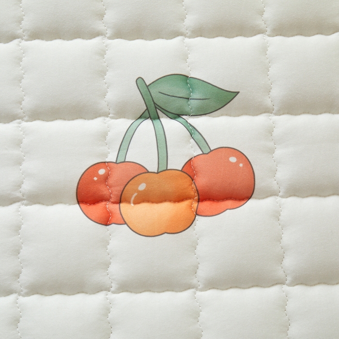 91家纺网 家纺一手货源 找家纺 卡派 2024新款单人床水洗棉夹棉加厚床笠（印花系列） 樱桃