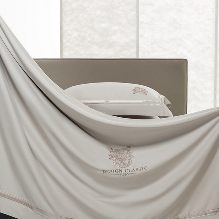 91家纺网 家纺一手货源 找家纺 高大尚婚庆馆 2025新款长绒棉磨毛高端绣花四件套 玛莎 绅士灰