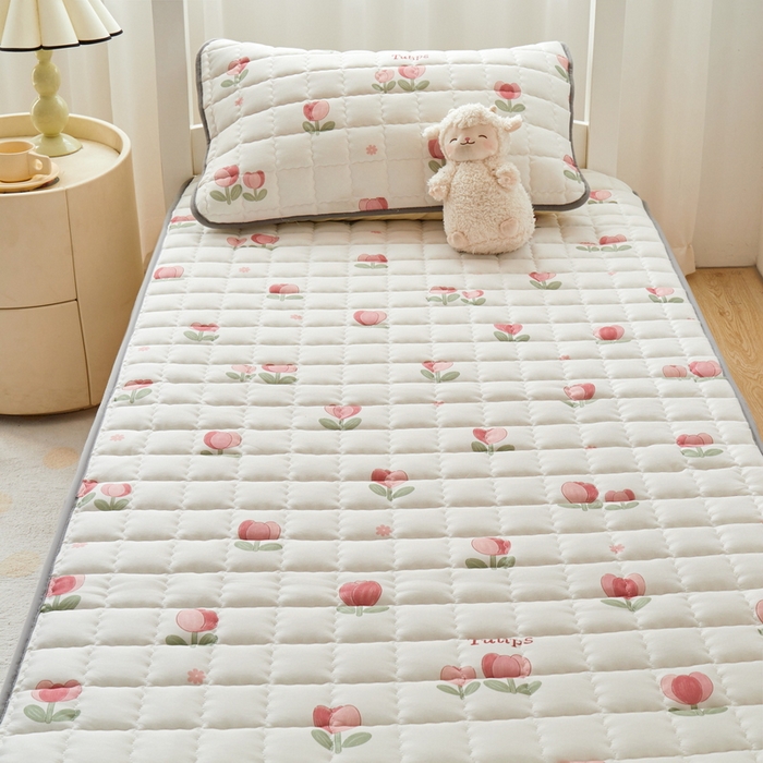 91家纺网 家纺一手货源 找家纺 （总）卡派 2024新款单人床水洗棉夹棉加厚床笠（印花系列）