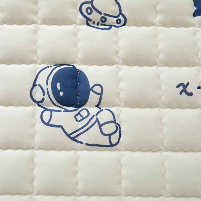 91家纺网 家纺一手货源 找家纺 卡派 2024新款单人床水洗棉夹棉加厚床笠（印花系列） 太空人