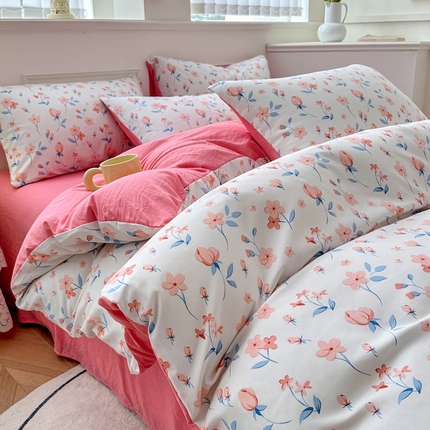 91家纺网 家纺一手货源 找家纺 （总）卡斯诺 2025新款A类水洗云朵棉四件套（下载包包含买家秀）