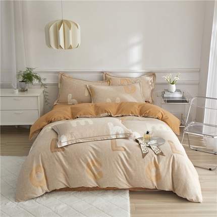 91家纺网 家纺一手货源 找家纺 （总）沐白家居 2024新款全棉生态磨毛印花四件套系列