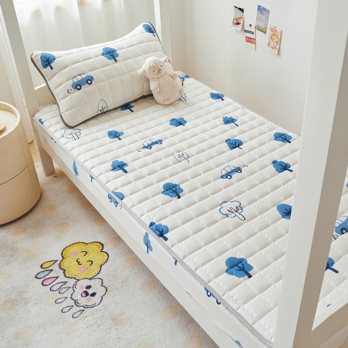 91家纺网 家纺一手货源 找家纺 卡派 2024新款单人床水洗棉夹棉加厚床笠（印花系列） 密林