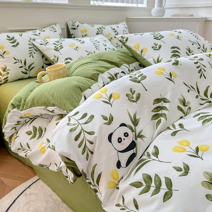 91家纺网 家纺一手货源 找家纺 （总）卡斯诺 2025新款A类水洗云朵棉四件套（下载包包含买家秀）