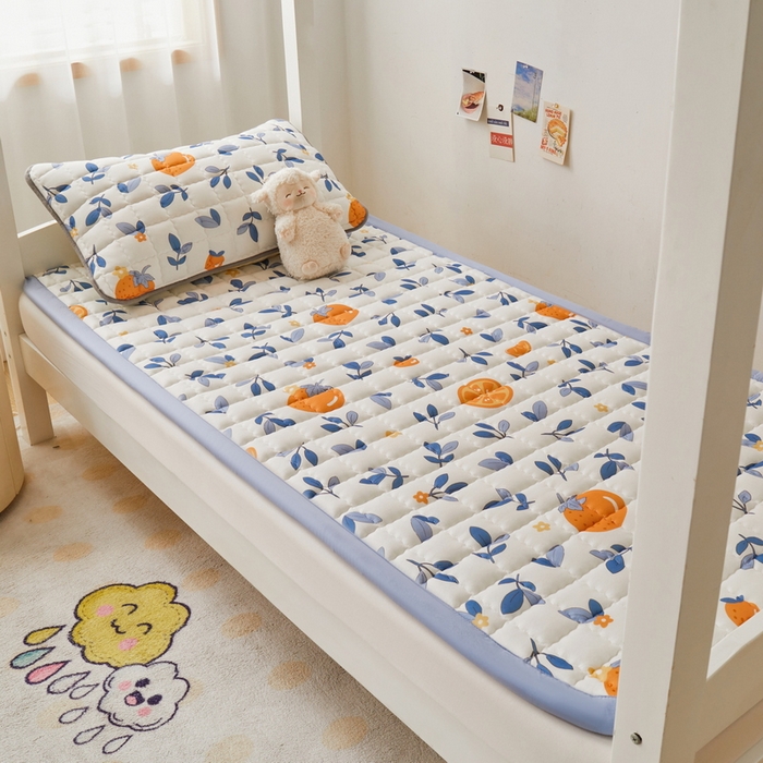 91家纺网 家纺一手货源 找家纺 （总）卡派 2024新款水洗棉学生单人床夹棉加厚床褥