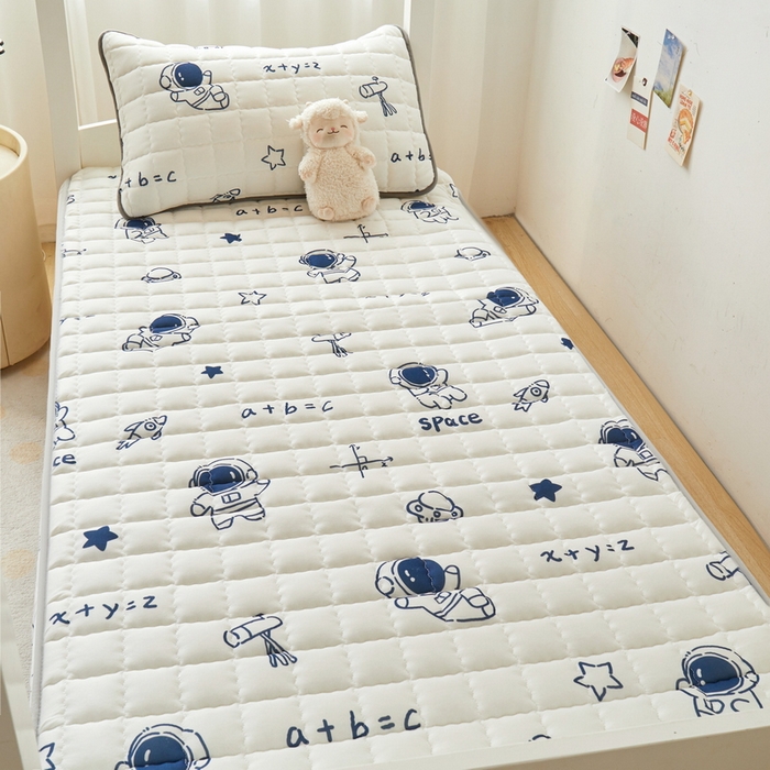 91家纺网 家纺一手货源 找家纺 卡派 2024新款单人床水洗棉夹棉加厚床笠（印花系列） 太空人