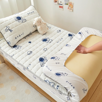 91家纺网 家纺一手货源 找家纺 （总）卡派 2024新款单人床水洗棉夹棉加厚床笠（印花系列）