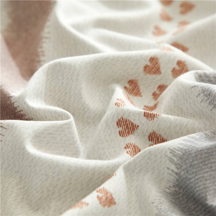 91家纺网 家纺一手货源 找家纺 沐白家居 2024新款全棉生态磨毛印花四件套系列 芮心-咖