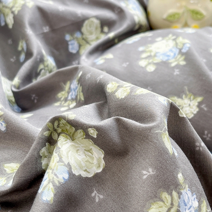 91家纺网 家纺一手货源 找家纺 暖居 2024新款韩系全棉高温砂洗棉花床盖被套四件套纯棉床盖三件套 晚介