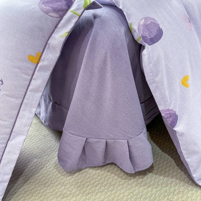 91家纺网 家纺一手货源 找家纺 昊翔家纺 2024新款全棉磨毛印花四件套 温柔乡-紫