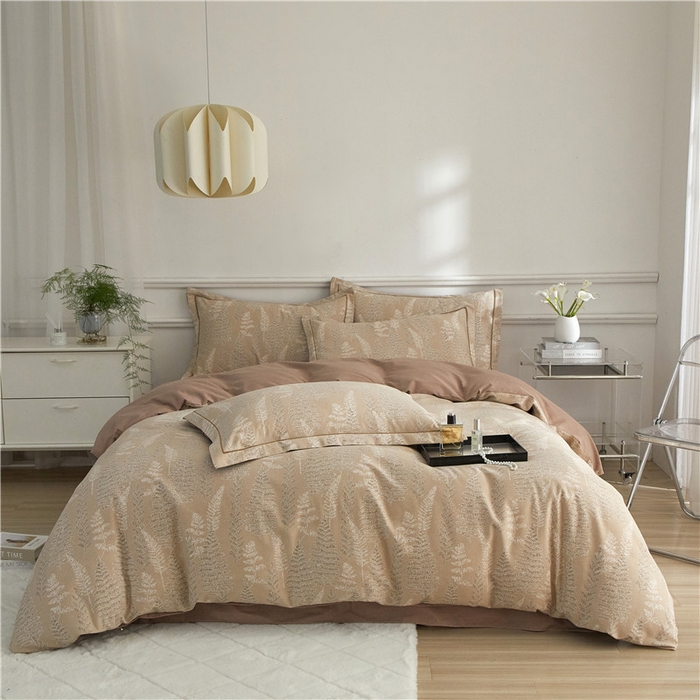 91家纺网 家纺一手货源 找家纺 沐白家居 2024新款全棉生态磨毛印花四件套系列 重庆森林