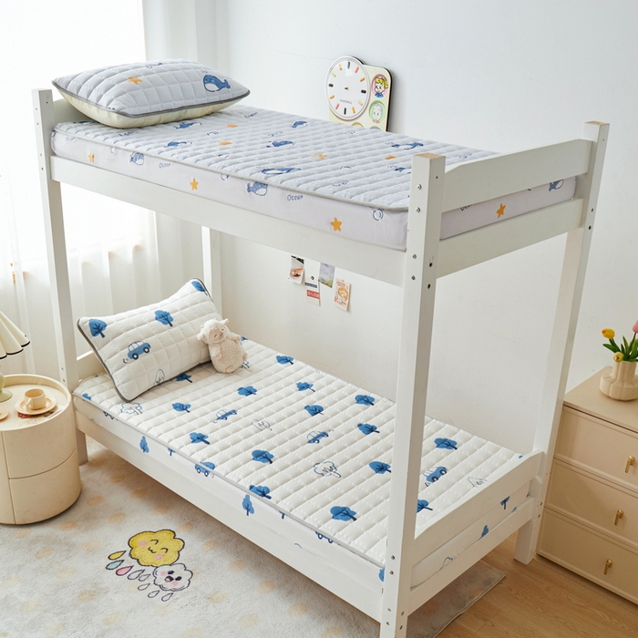 91家纺网 家纺一手货源 找家纺 卡派 2024新款单人床水洗棉夹棉加厚床笠（印花系列） 密林