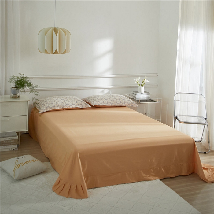 91家纺网 家纺一手货源 找家纺 沐白家居 2024新款全棉生态磨毛印花四件套系列 香茗