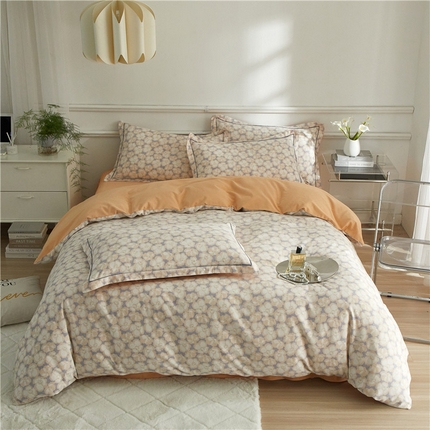 91家纺网 家纺一手货源 找家纺 （总）沐白家居 2024新款全棉生态磨毛印花四件套系列