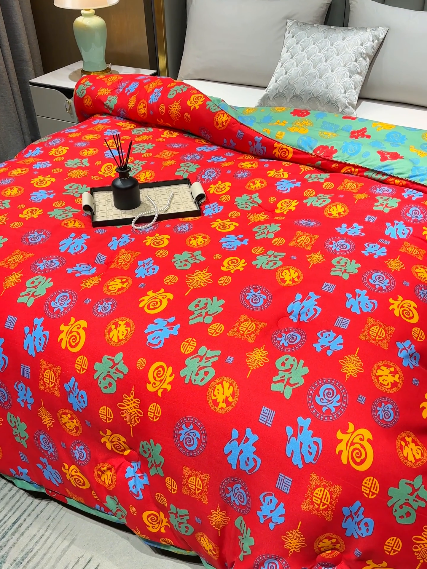 91家纺网 家纺一手货源 找家纺 （总）爱宝被业 2025新款亲肤百福冬被