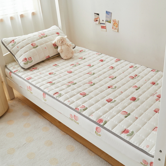 91家纺网 家纺一手货源 找家纺 卡派 2024新款单人床水洗棉夹棉加厚床笠（印花系列） 郁金香