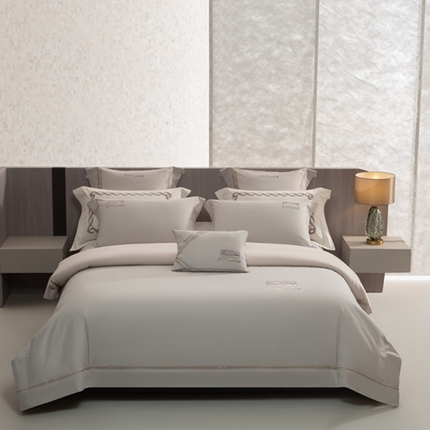 91家纺网 家纺一手货源 找家纺 （总）高大尚婚庆馆 2025新款长绒棉磨毛高端绣花四件套-赫拉