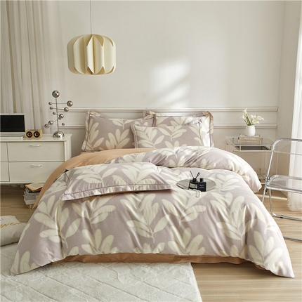 91家纺网 家纺一手货源 找家纺 （总）沐白家居 2024新款全棉生态磨毛印花四件套系列