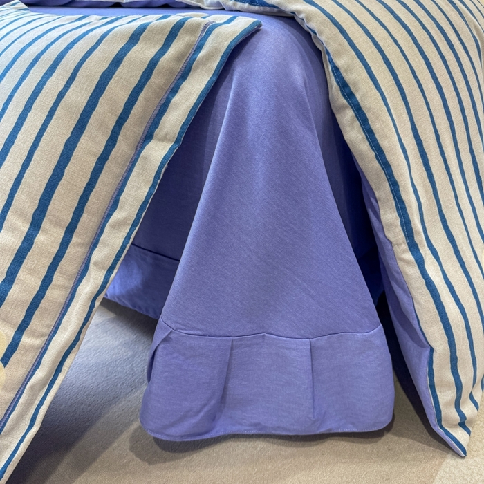 91家纺网 家纺一手货源 找家纺 昊翔家纺 2024新款全棉磨毛印花四件套 小云朵-咖