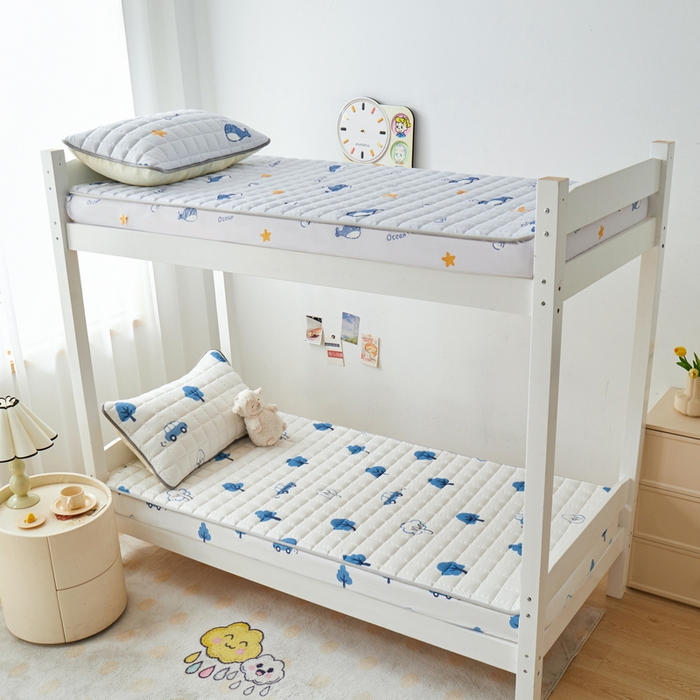 91家纺网 家纺一手货源 找家纺 卡派 2024新款单人床水洗棉夹棉加厚床笠（印花系列） 密林