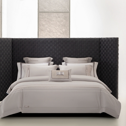 91家纺网 家纺一手货源 找家纺 （总）高大尚婚庆馆 2025新款长绒棉磨毛高端绣花四件套 秋韵