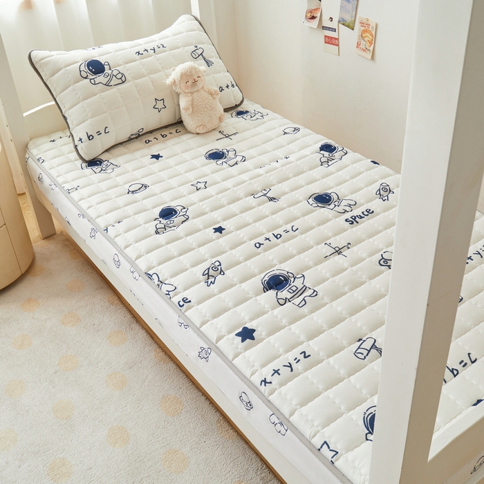 91家纺网 家纺一手货源 找家纺 卡派 2024新款单人床水洗棉夹棉加厚床笠（印花系列） 太空人