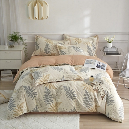 91家纺网 家纺一手货源 找家纺 （总）沐白家居 2024新款全棉生态磨毛印花四件套系列