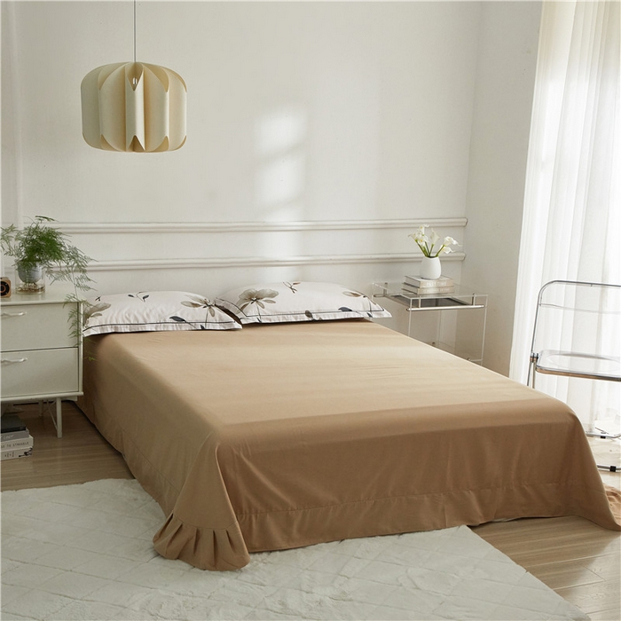 91家纺网 家纺一手货源 找家纺 沐白家居 2024新款全棉生态磨毛印花四件套系列 知晓