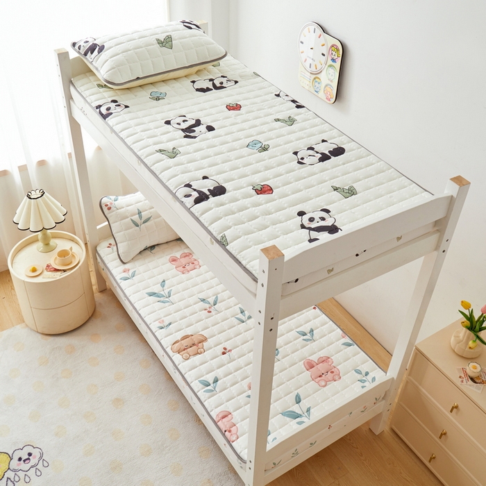 91家纺网 家纺一手货源 找家纺 卡派 2024新款单人床水洗棉夹棉加厚床笠（印花系列） 可爱兔