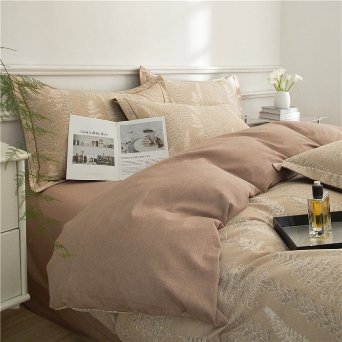 91家纺网 家纺一手货源 找家纺 沐白家居 2024新款全棉生态磨毛印花四件套系列 重庆森林