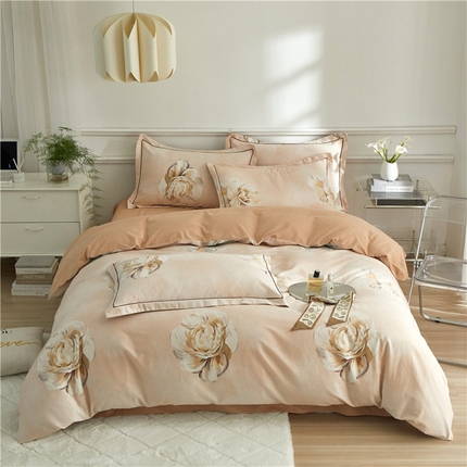 91家纺网 家纺一手货源 找家纺 （总）沐白家居 2024新款全棉生态磨毛印花四件套系列