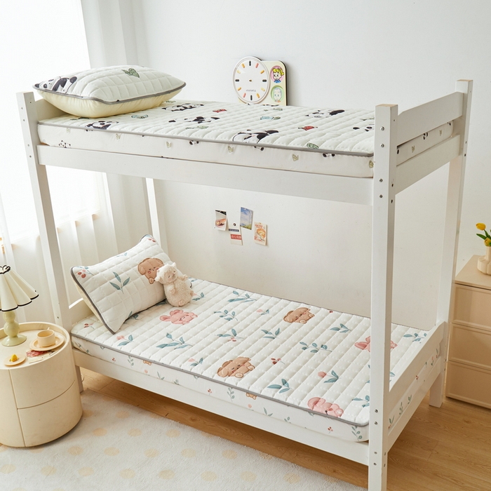 91家纺网 家纺一手货源 找家纺 卡派 2024新款单人床水洗棉夹棉加厚床笠（印花系列） 可爱兔