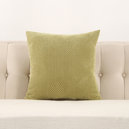 91家纺网 家纺一手货源 找家纺 （总）囍莱家纺 2024新款简约纯色豆豆绒抱枕