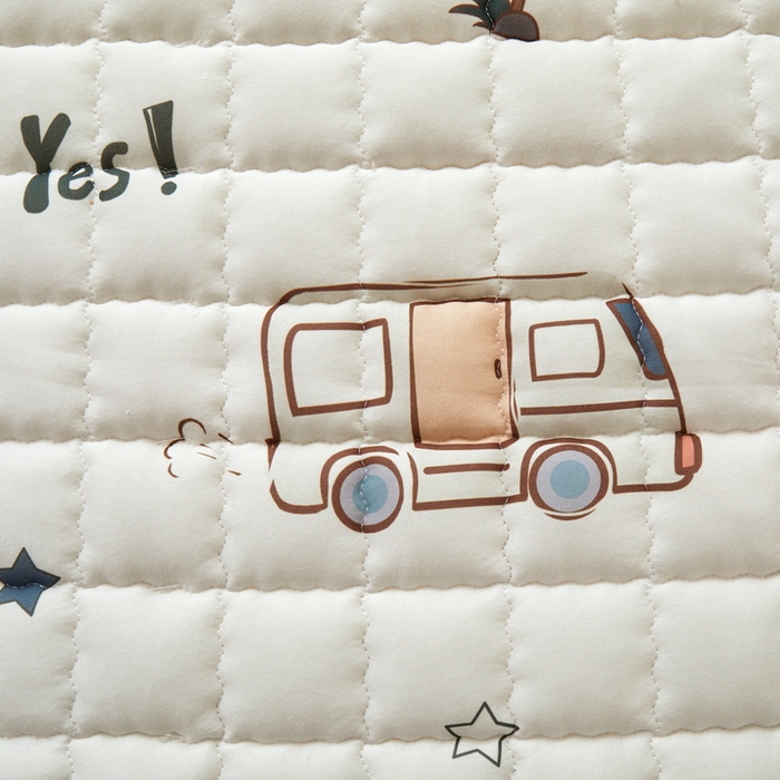 91家纺网 家纺一手货源 找家纺 卡派 2024新款单人床水洗棉夹棉加厚床笠（印花系列） 汽车总动员