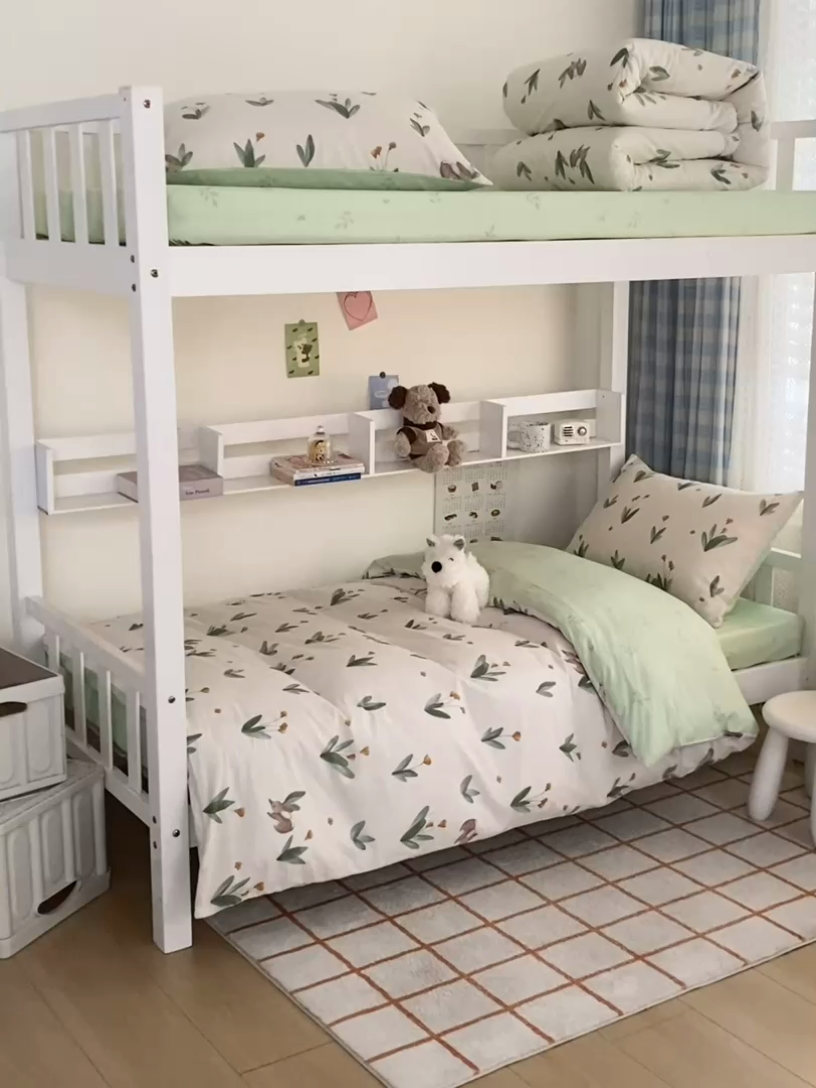 91家纺网 家纺一手货源 找家纺 倾慕家纺 2024新款清新风纯棉印花学生套件系列 晴空日记