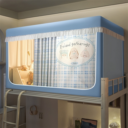 91家纺网 家纺一手货源 找家纺 （总）卓尔居 2025新款学生蚊帐遮光床帘涂层花边卡通系列