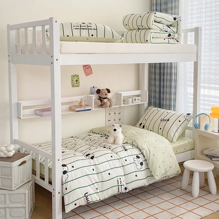 91家纺网 家纺一手货源 找家纺 倾慕家纺 2024新款清新风纯棉印花学生套件系列 元气满满